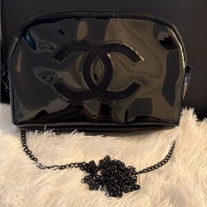 Precision Chanel Black Patent Leather Women's Bag VIP/GWP